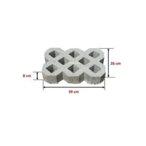 Gạch trồng cỏ 8 lỗ nhám